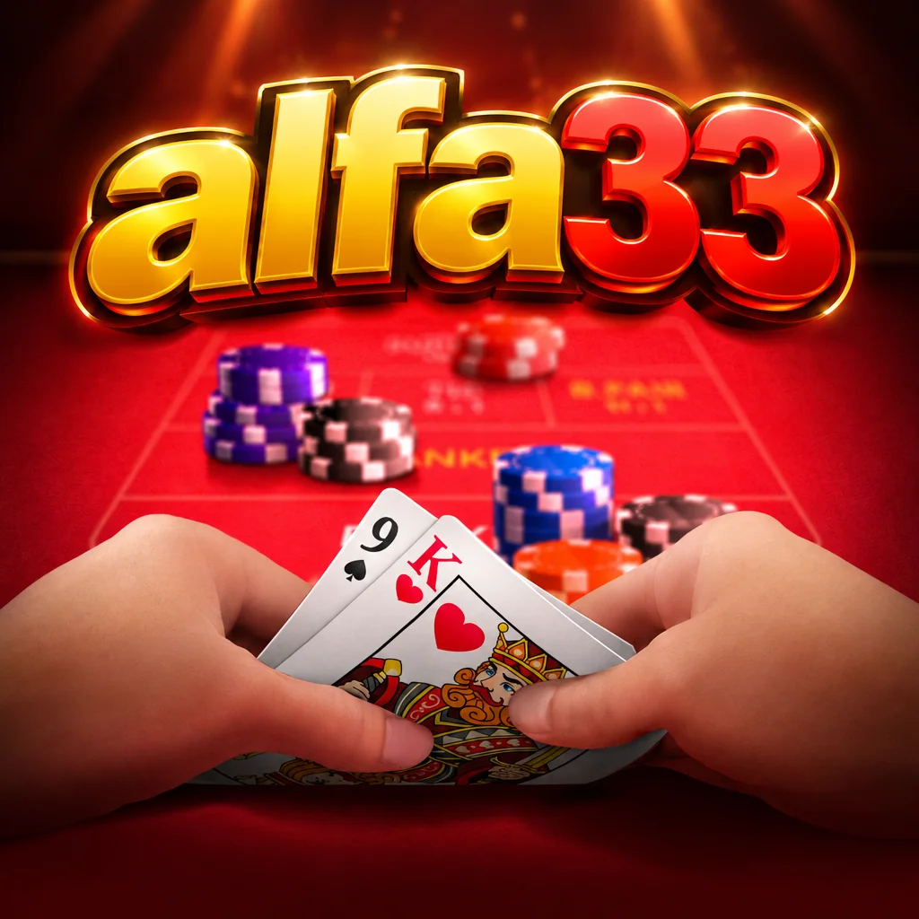 Tampilan meja kartu kasino elegan Baccarat Deluxe pada alfa33